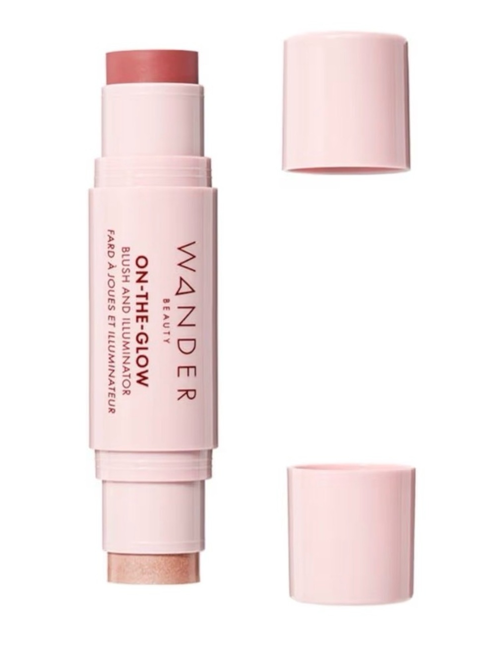 Wander Beauty On-the-Glow Blush and Illuminator Sienna Sunset/Nude Glow NIB